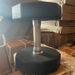 5-50 Urethane Dumbbell Set with Rack,  New in Box 
