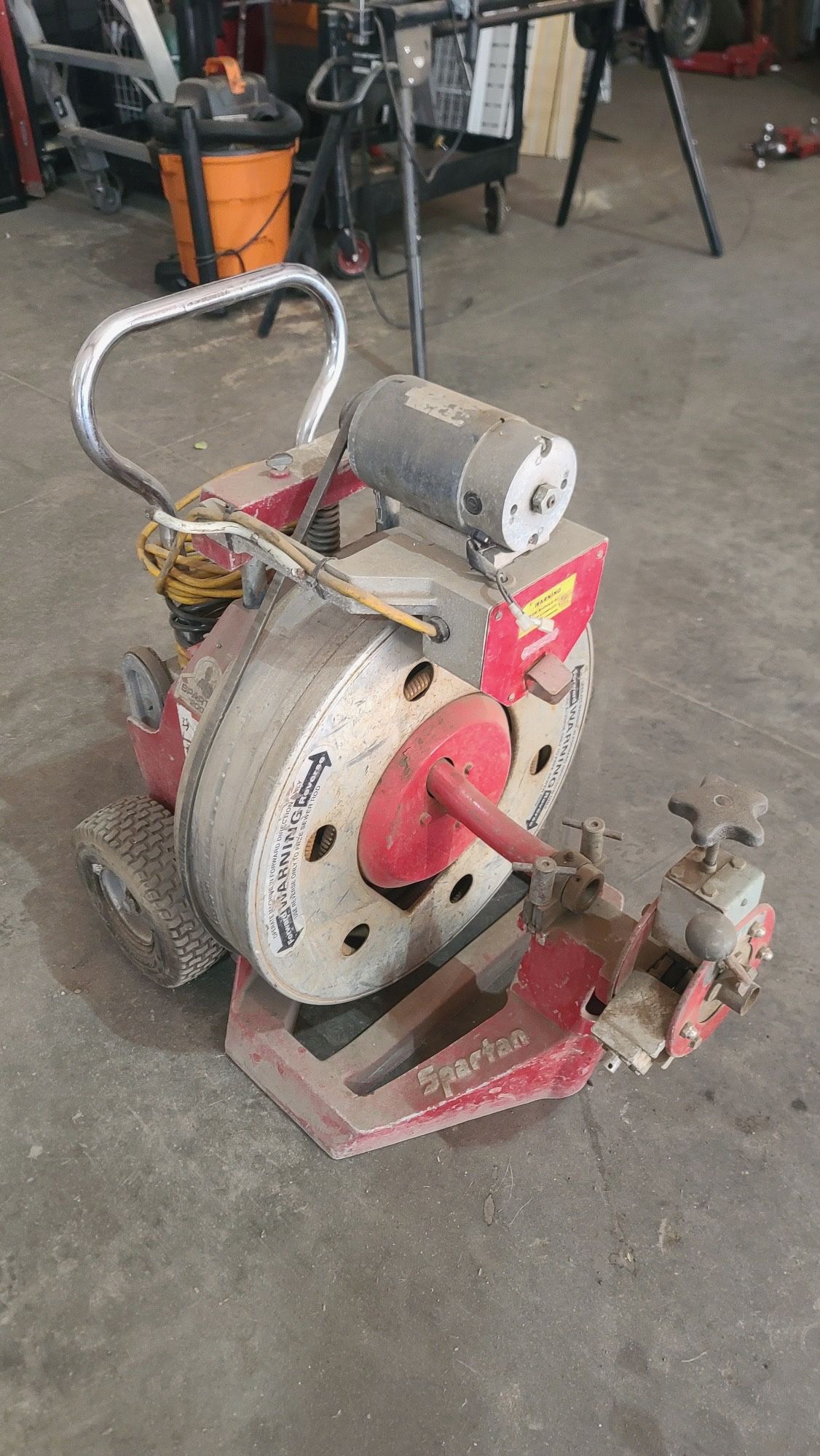 SPARTAN TOOL MODEL 2001 DRAIN CLEANING MACHINE, (contact info removed)0