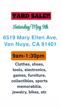 Huge yard sale