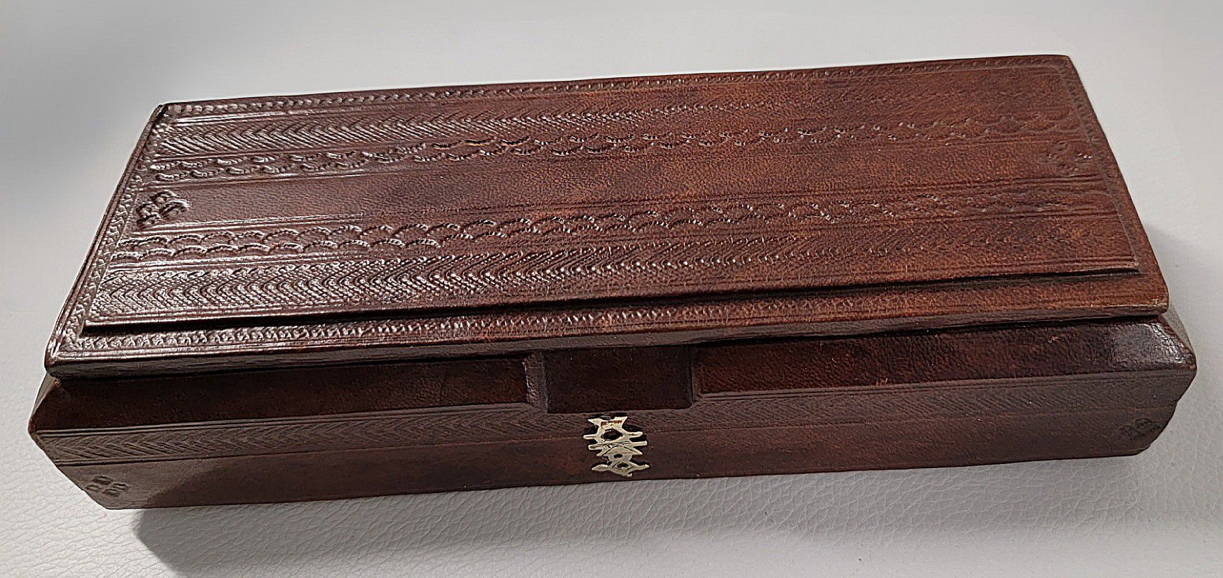 Handmade Leather Box - Letter Opener/Bookmark Set