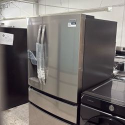 36 in. 26 cu. ft. Standard-Depth 4-Door French Door Refrigerator In Fingerprint-Resistant Stainless Steel Look