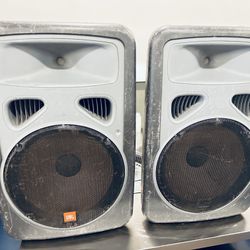 Pair JBL EON 15 Power Active Speakers
