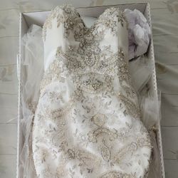 Embroidered Wedding Gown