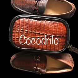 Alligator Skin Shoe And Crossbody Bag