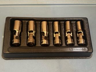 Snap-on Tools 6 pc 3/8" Drive 6-Point Metric Flank Drive® Deep Universal Socket Set
