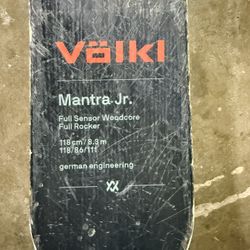 Used Jr Volki Mantra Jr 118 CM Skis