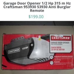 Craftsman Garage Door Opener  53930