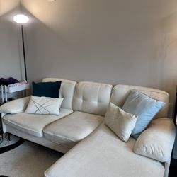 Convertible 83” L-Shape Sectional Sofa 