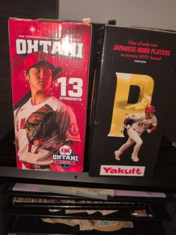 Shohei Ohtani bobbleheads new inbox from the Angels seasons. Great price a must collectible