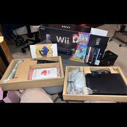 Black Wii Bundle In Box 