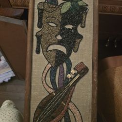 Comedy/tragedy Vintage Gravel Art..