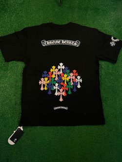 Black multicolor chrome hearts tee