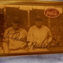 1960s,-BABE RUTH & LOU GEHRIG,__SIGNED BY BOTH,,