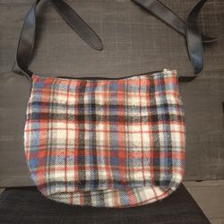 Plaid Messenger Bag