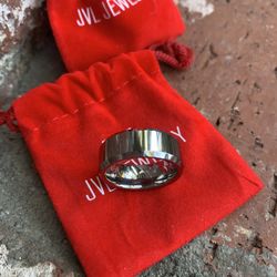 7.5 Men’s Polished Chrome Wedding Ring 