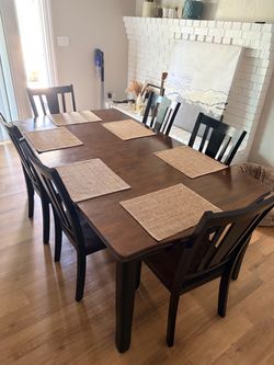 FREE Dark Wood Dining Table with 5 Chairs