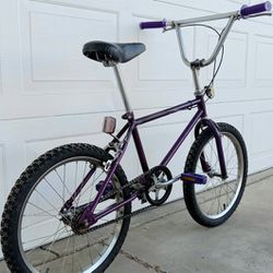 20 INCH 1980S PURPLE BULEIXING BMX BICYCLE  - READY TO RIDE 