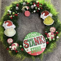 Grinch wreath 