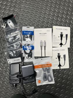 Tech Bundle – 5 iPhone Headphones + Power Bank + Chargers + USB-C Cables