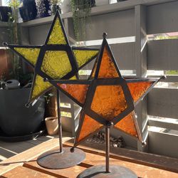 Star Shaped Candle Holder Lamps