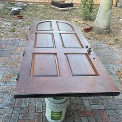 Antique Solid Wood 9 Ft Door