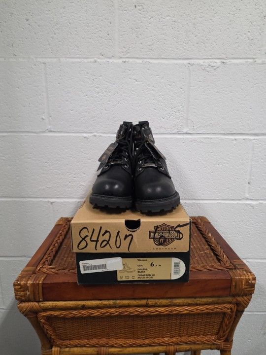 Harley-Davidson Women’s Cimarron Lo Boots D84207 Black Leather 6.5M