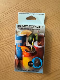 Draft top lift can opener