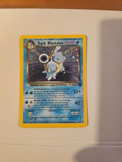NM Dark Blastoise - 3/82 Holo Rare Unlimited Edition - Team Rocket with swirl (Pokemon)