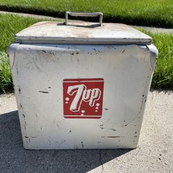Antique 7 Up Cooler