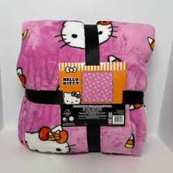 Hello Kitty Candy Corn Blanket 