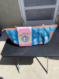 Wedge Tote With Beach Blanket