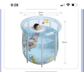 Swimava Baby compact Pool with Otteroo Baby Neck Ring