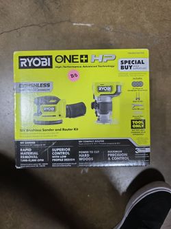 Ryobi Sander and Router Kit