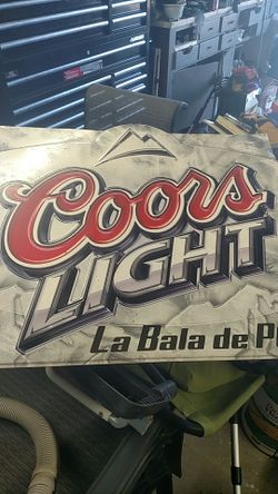Coors light Tin sign