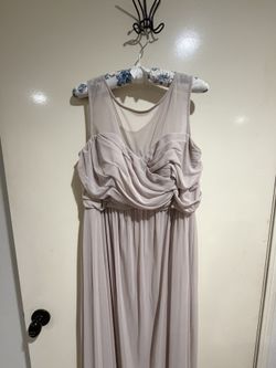 David’s Bridal flowy chiffon A-line dress