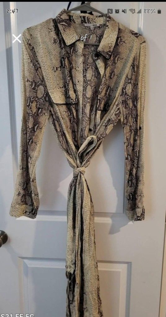 Silk Snakeskin Dress