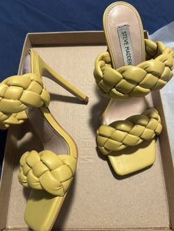 Steve Madden • Mustard Braided Heels • 7.5