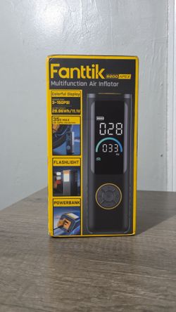 Fanttik S200 APEX Air Inflator 150 PSI Digital Gauge Flashlight Powerbank
