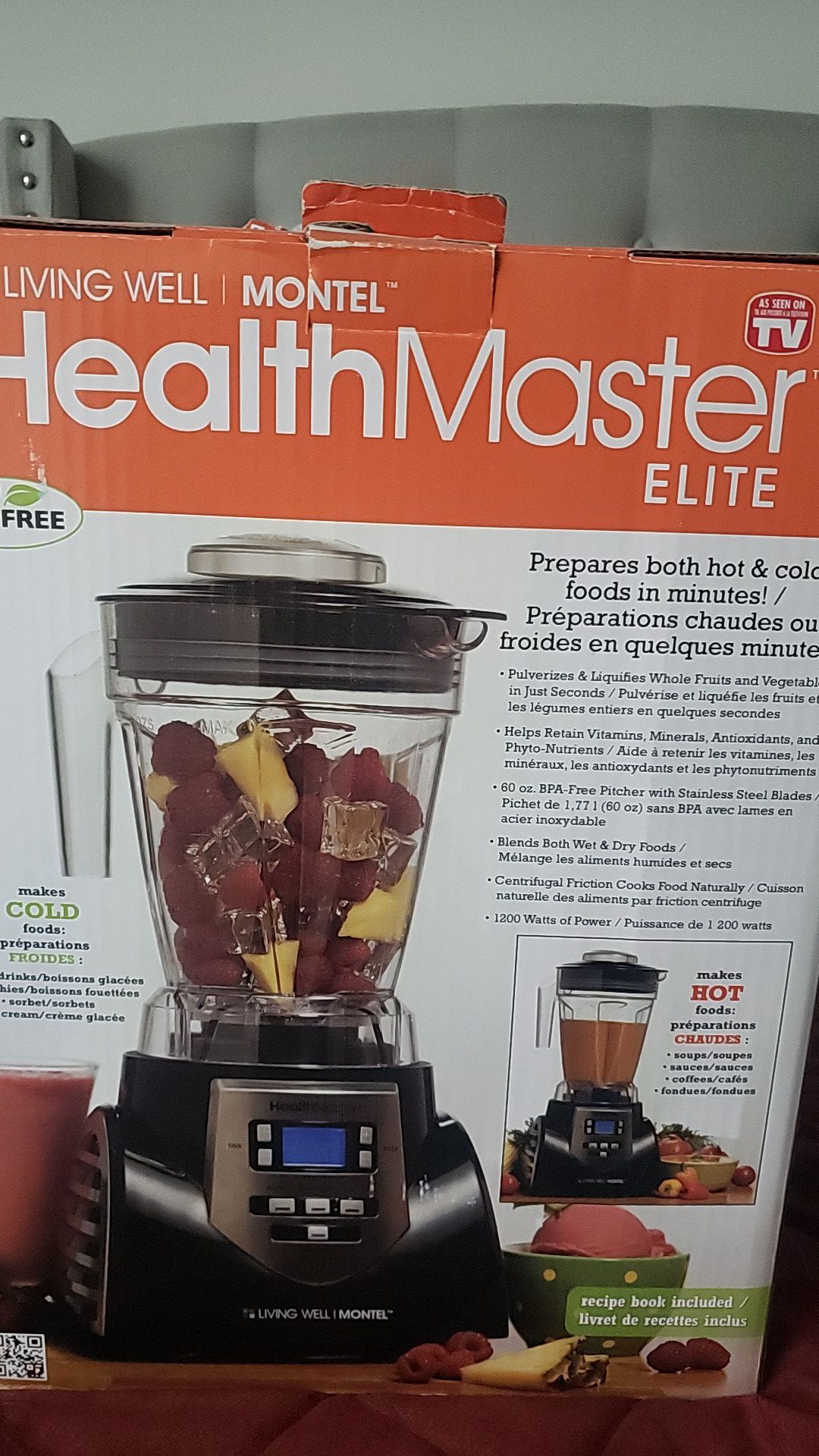 Living Well Montel HealthMaster Elite Blender Smoothie PARTS ONLY