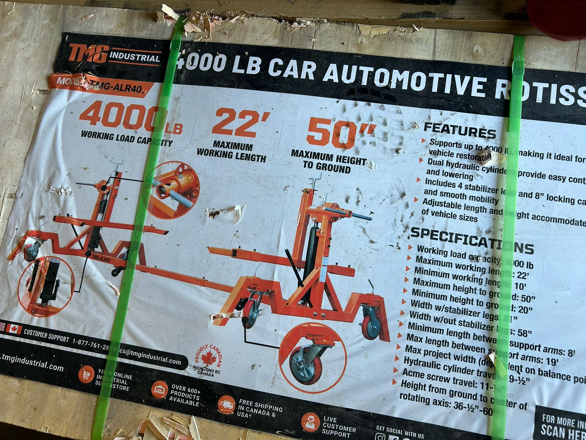 4000lb Car Rotisserie  New