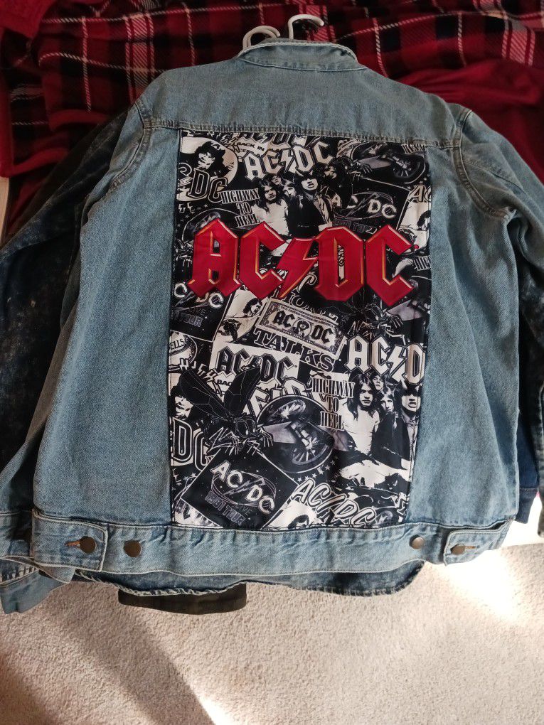 Ac/Dc Large Denim Jacket 