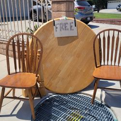 FREE TABLE AND CHAIRS