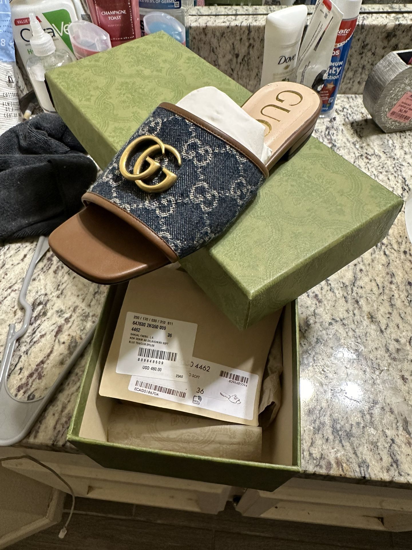 Gucci Sandals Size 6