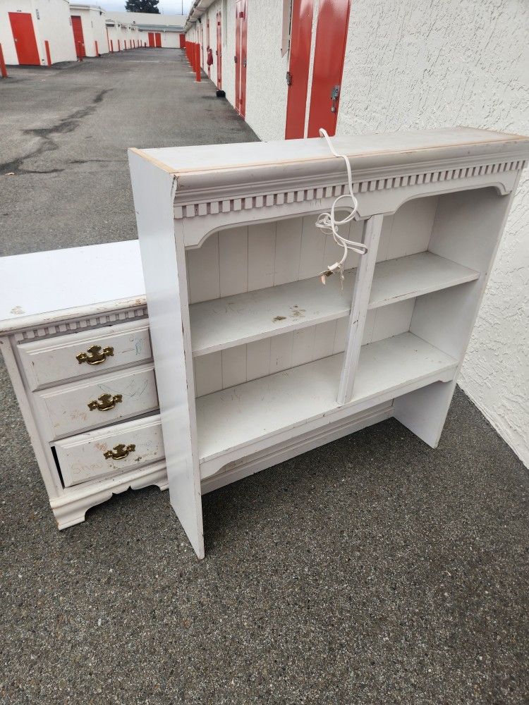 2 pc antique shelf