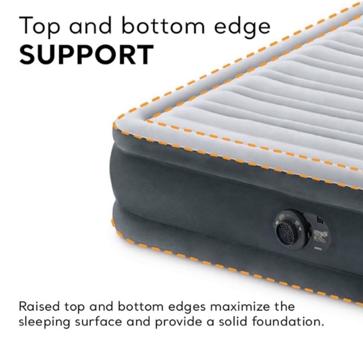 Queen Size Intex Mid-Rise Air Mattress Bed with Built-in Pump