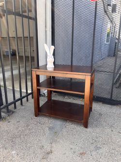 Three tier bookshelf, end table