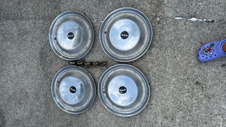 Set Of 4 Edsel Hubcaps