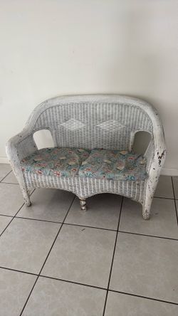 Wicker couch free pickup only