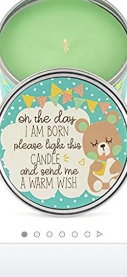 Baby shower give away candle