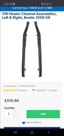 1967-1974 heater channels for bug